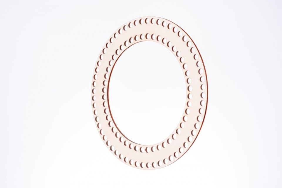 Természetes fa alap koszorúhoz