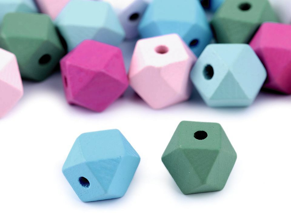 Fa gyöngyök, 15x20 mm