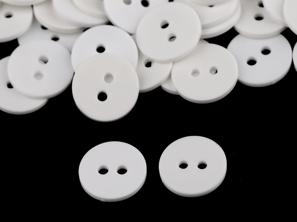 Vászongombok, 60 cm-es méret - fehér