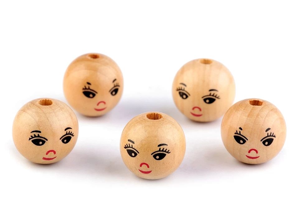 Smiley fagolyók/gyöngyök, 22 mm