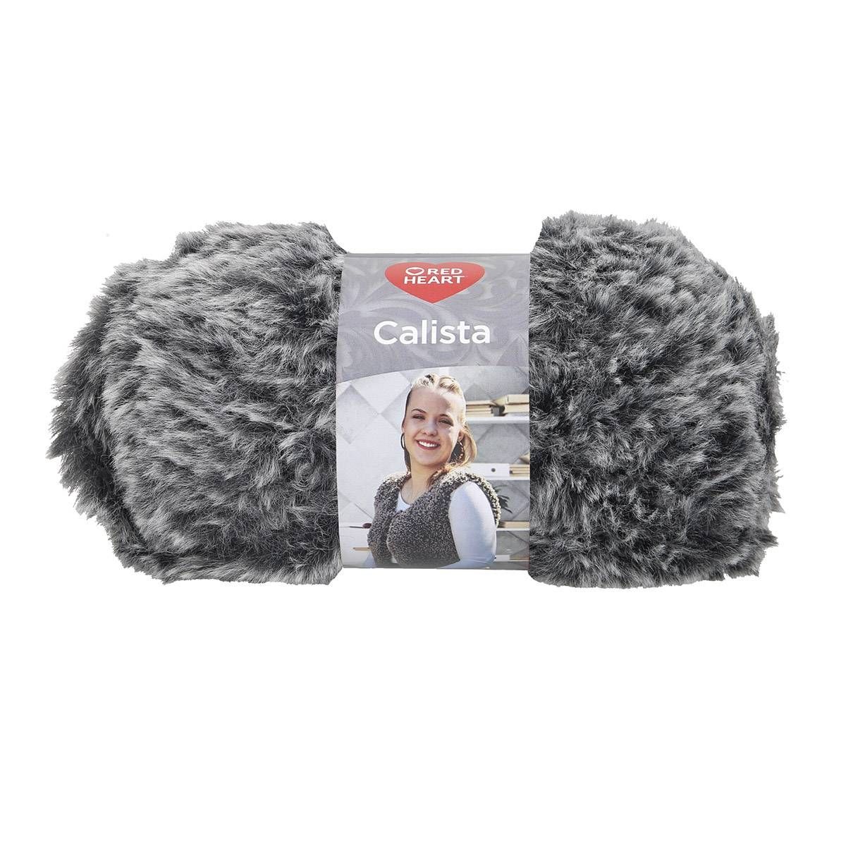 Red Heart Calista - szürke melange