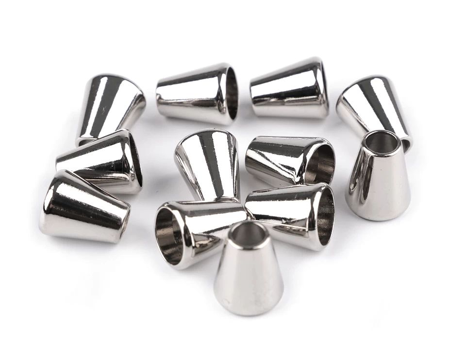 Terminație pentru șnur Ø5,5 mm / ornament metalic-nichel