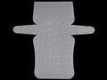 Plasa din plastic broderie, grila pentru geanta, alb, 47, 5x45 cm