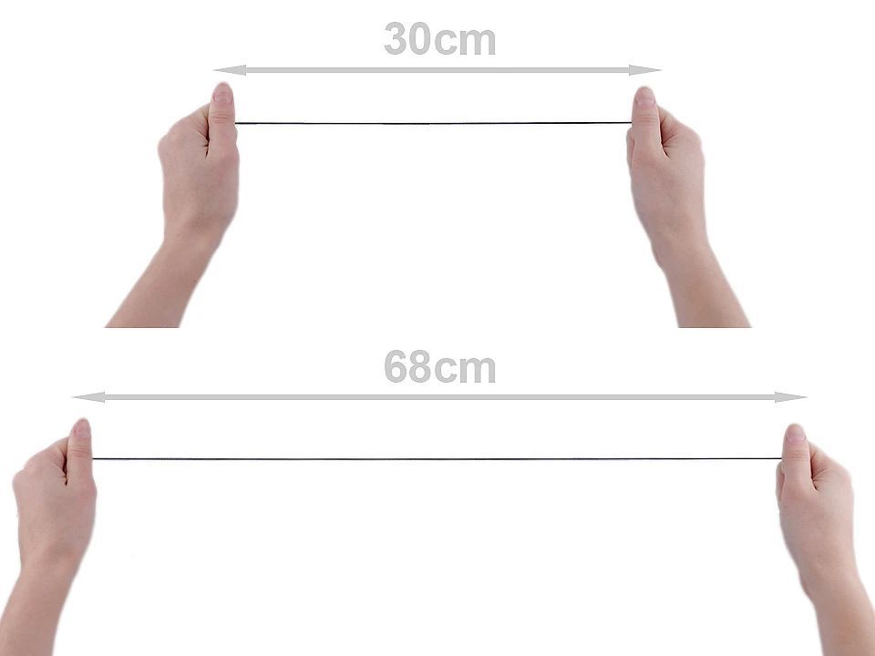 Elastic rotund, Ø1,2 mm-roz deschis