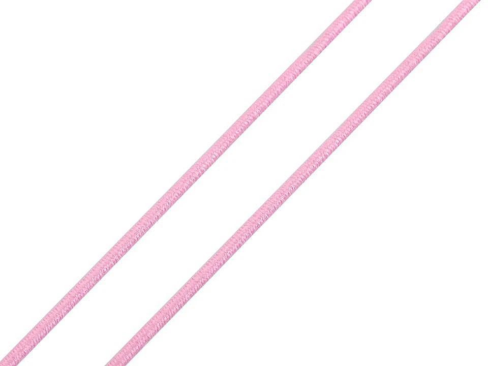 Elastic rotund, Ø1,2 mm-roz deschis