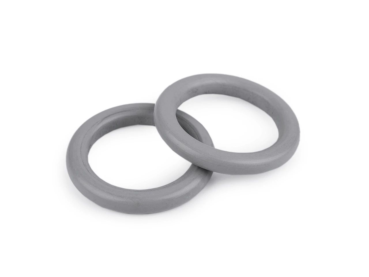Színes fa gyűrűk 50 mm, szürke 