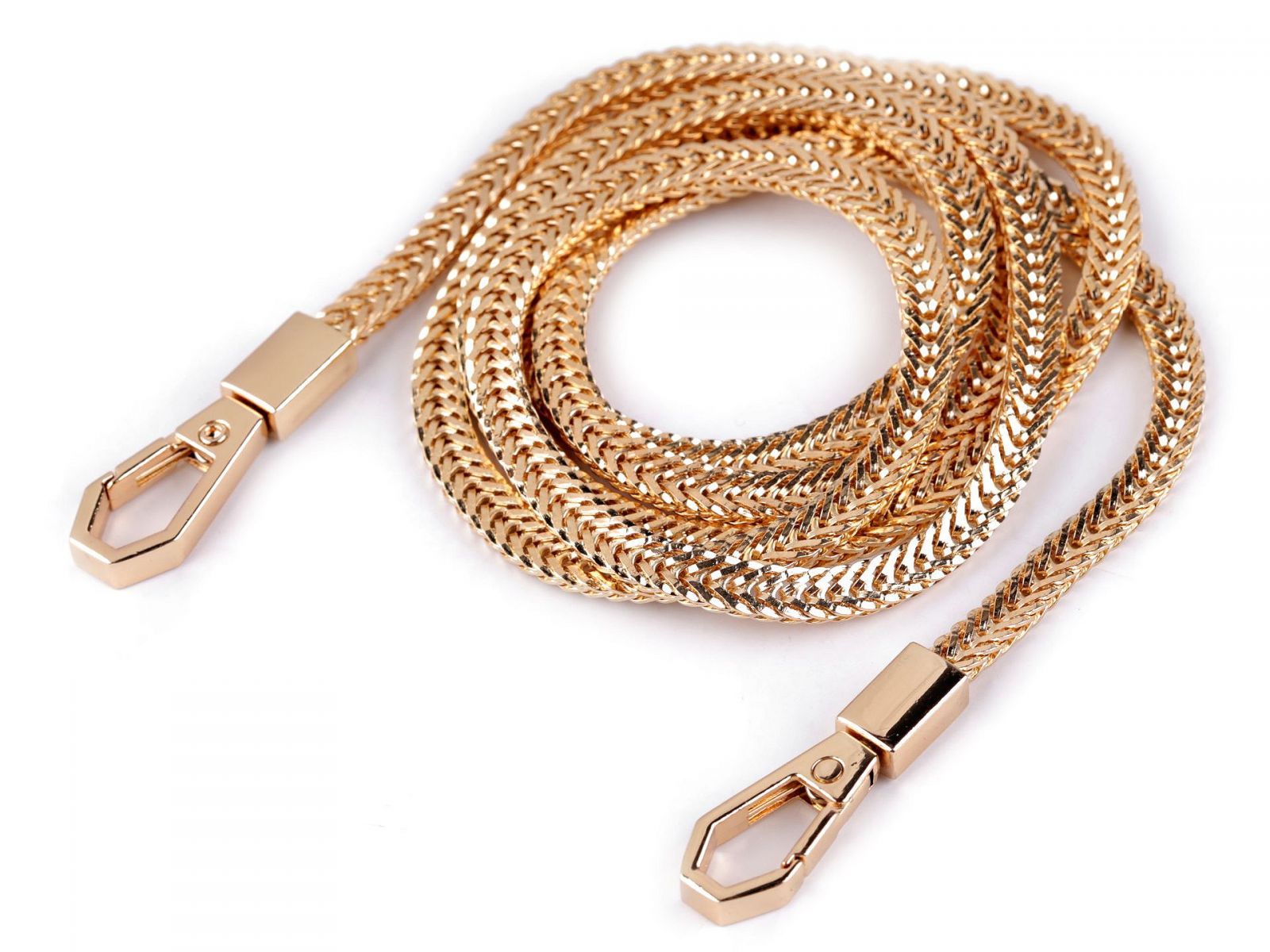 Lant pentru genta cu carabina, lungime 120 cm- auriu rose