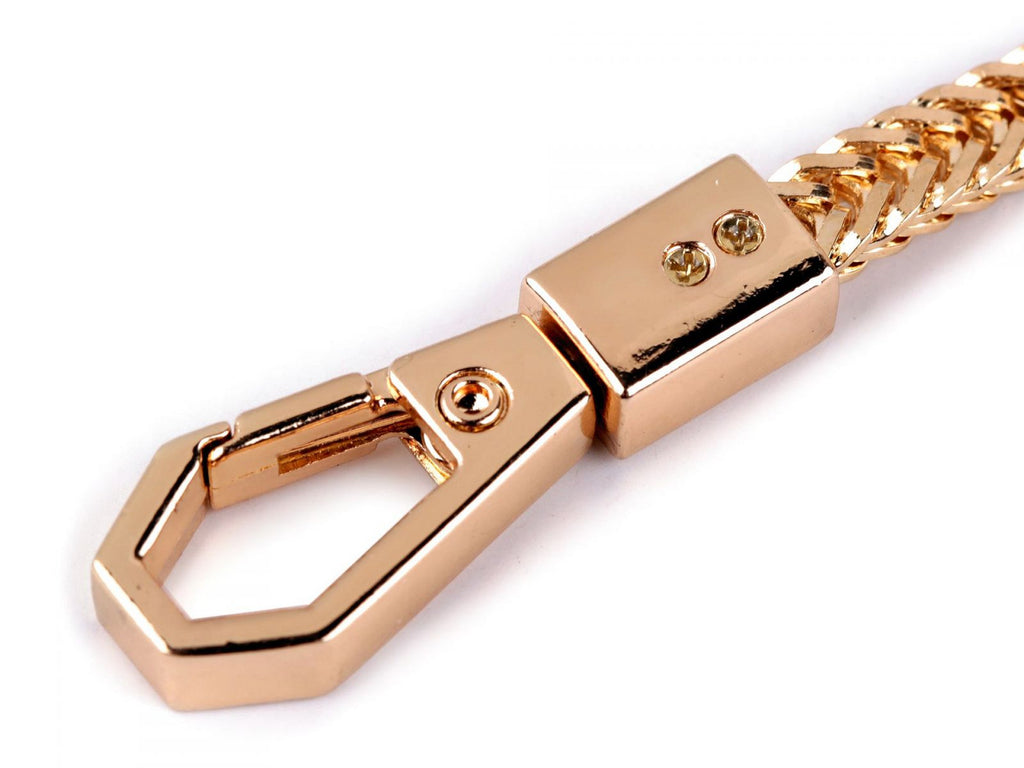 Lant pentru genta cu carabina, lungime 120 cm- auriu rose