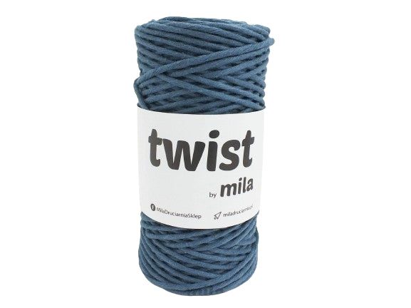 Csavart zsinór 3 mm, 12 petróleum