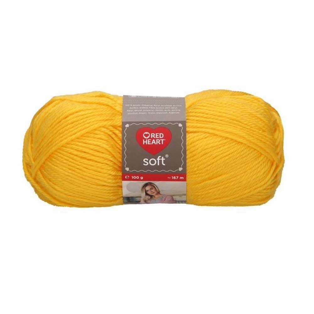 Red Heart Soft, 08217, yellow