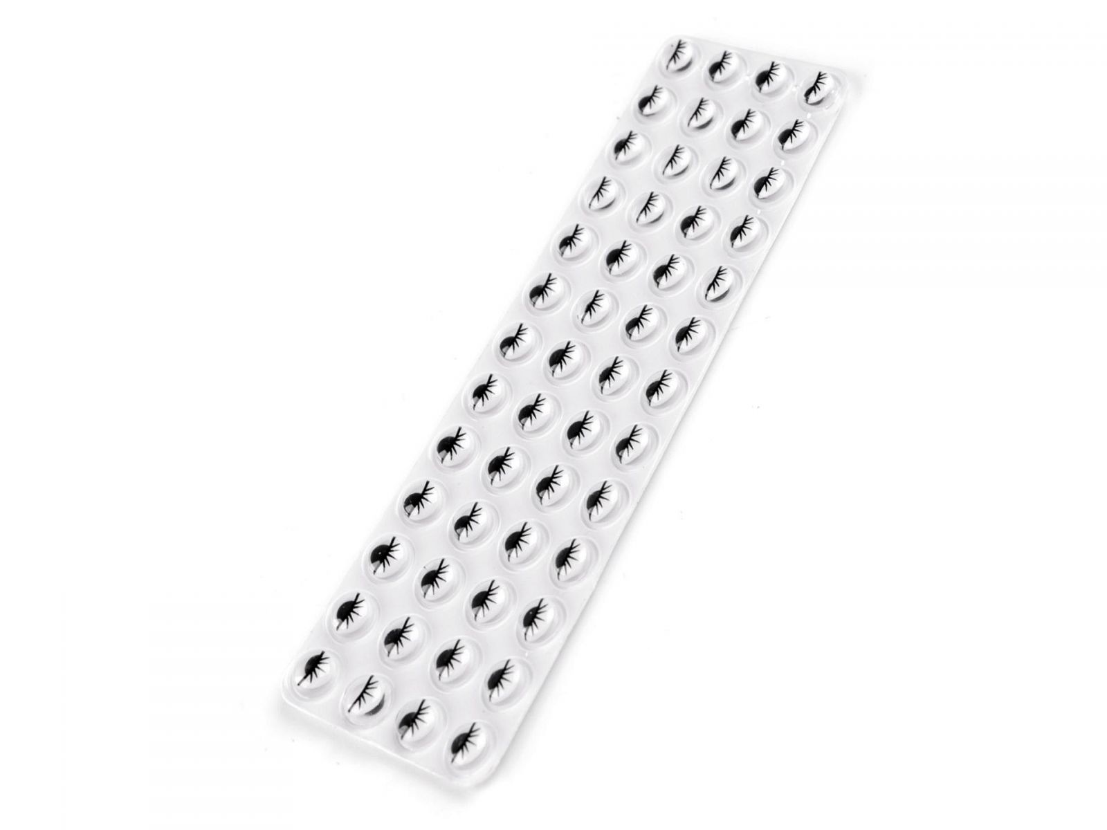 Ochi mobili autoadezivi cu gene Ø8 mm