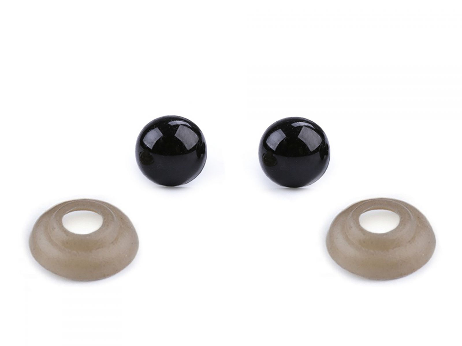 Ochi pentru jucării cu dispozitiv de siguranță, 6 mm, set/5 perechi