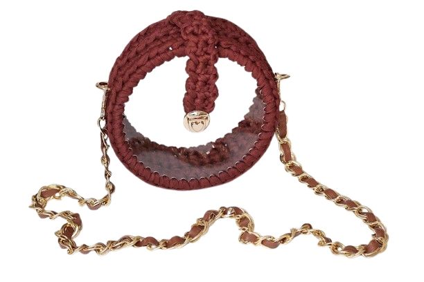 Produs semifabricat pentru confecționat genți de mână Ø18 cm-transparent