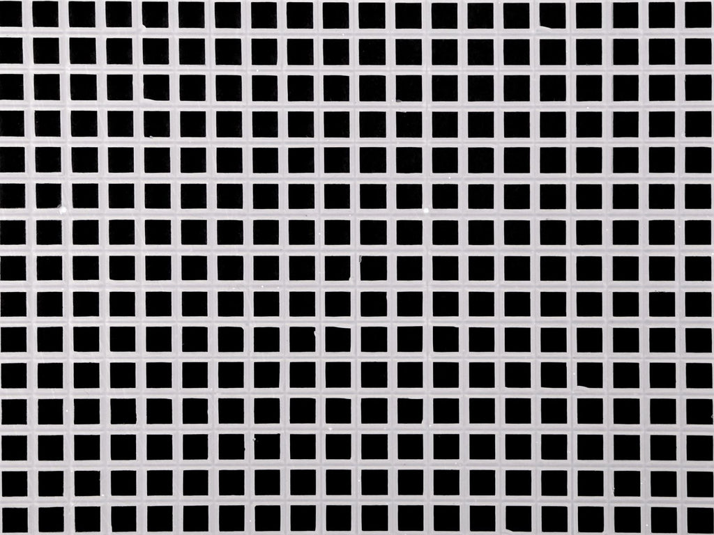 Plasa din plastic broderie 32,8x50,5 cm, alb