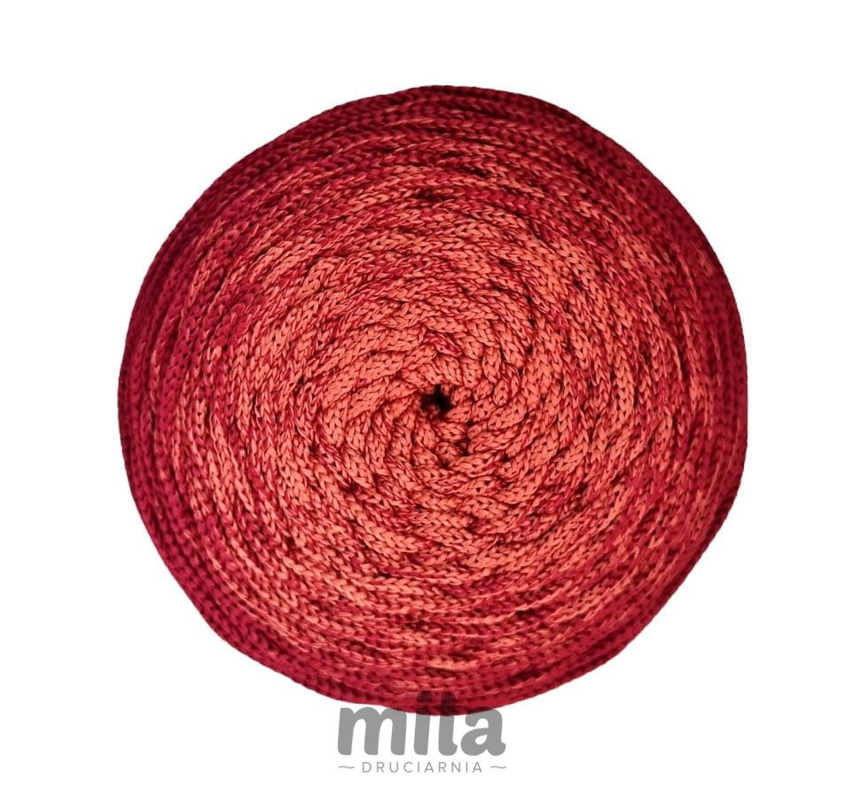 Sznur de poliester OMBRE 3 mm, 300 m. OM07 rosu/visiniu