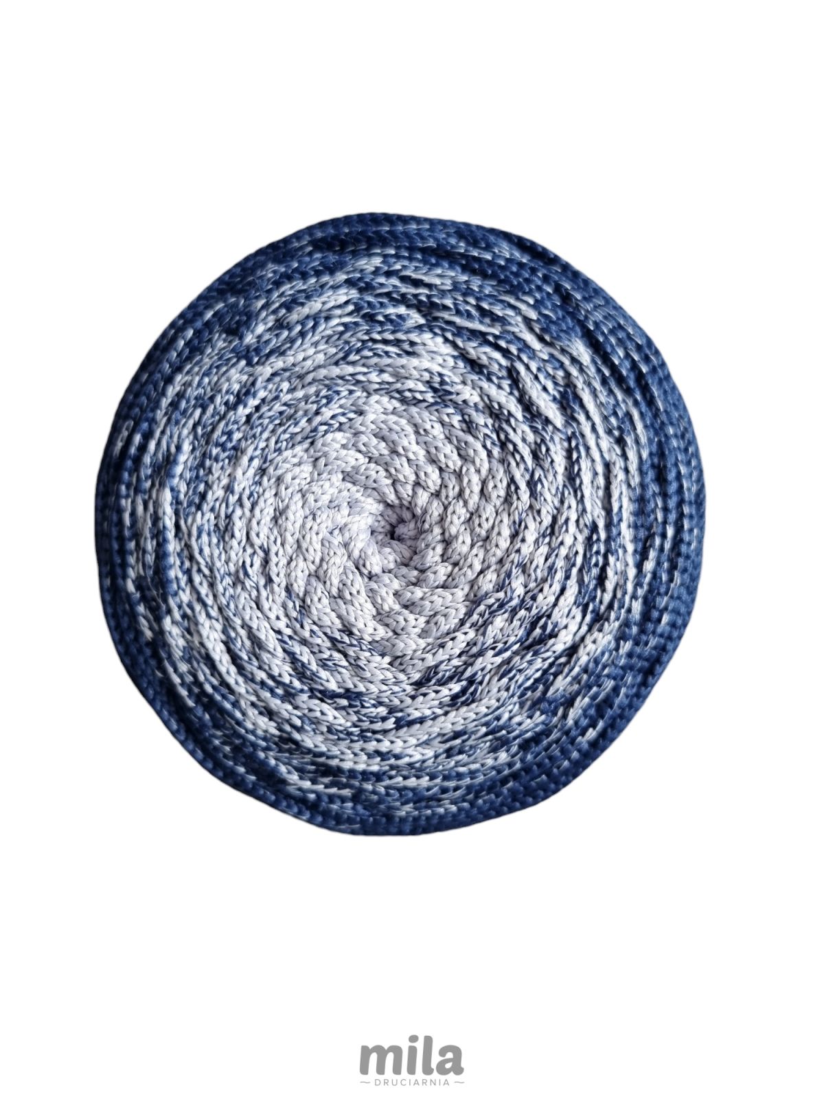 Sznur de poliester OMBRE 3 mm, 300 m. OM04 albastru/denim