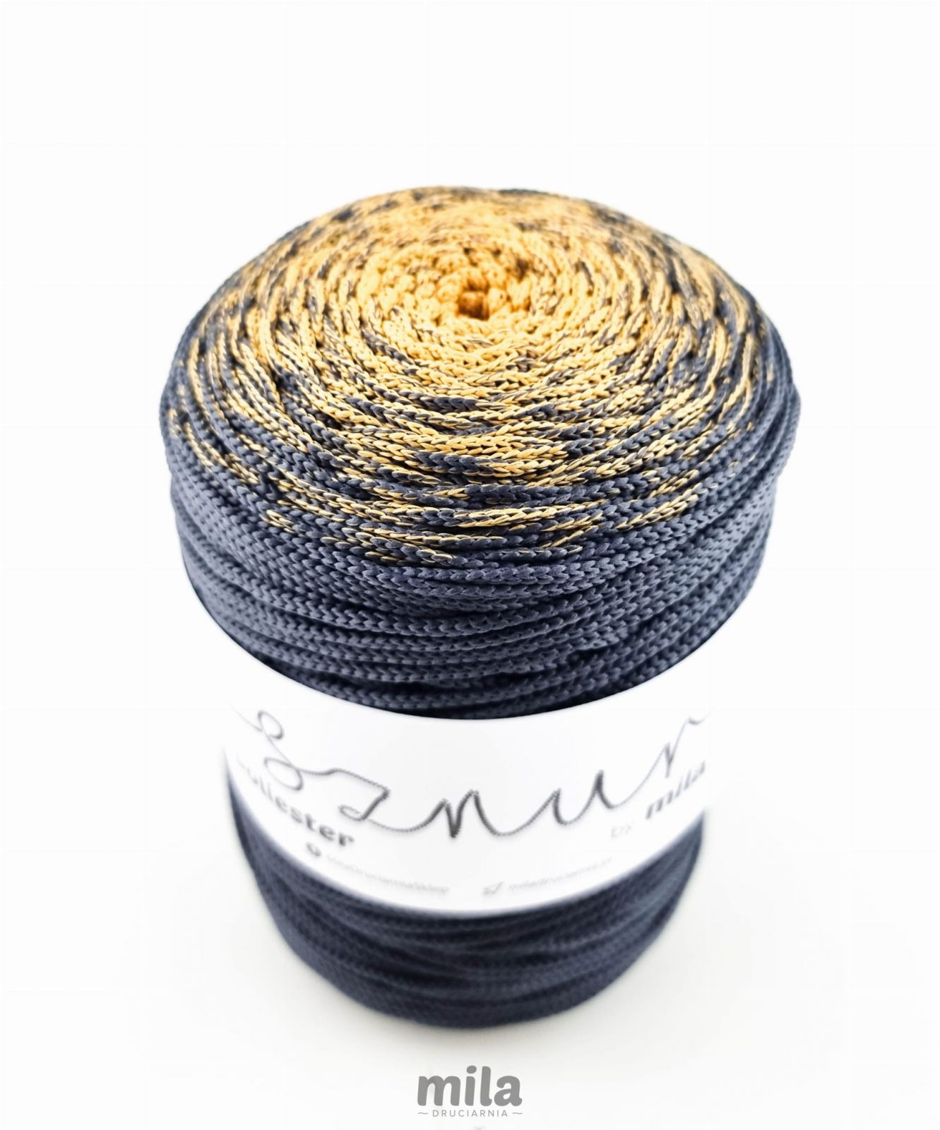 Sznur de poliester OMBRE 3 mm, 300 m. OM02 miere/gri