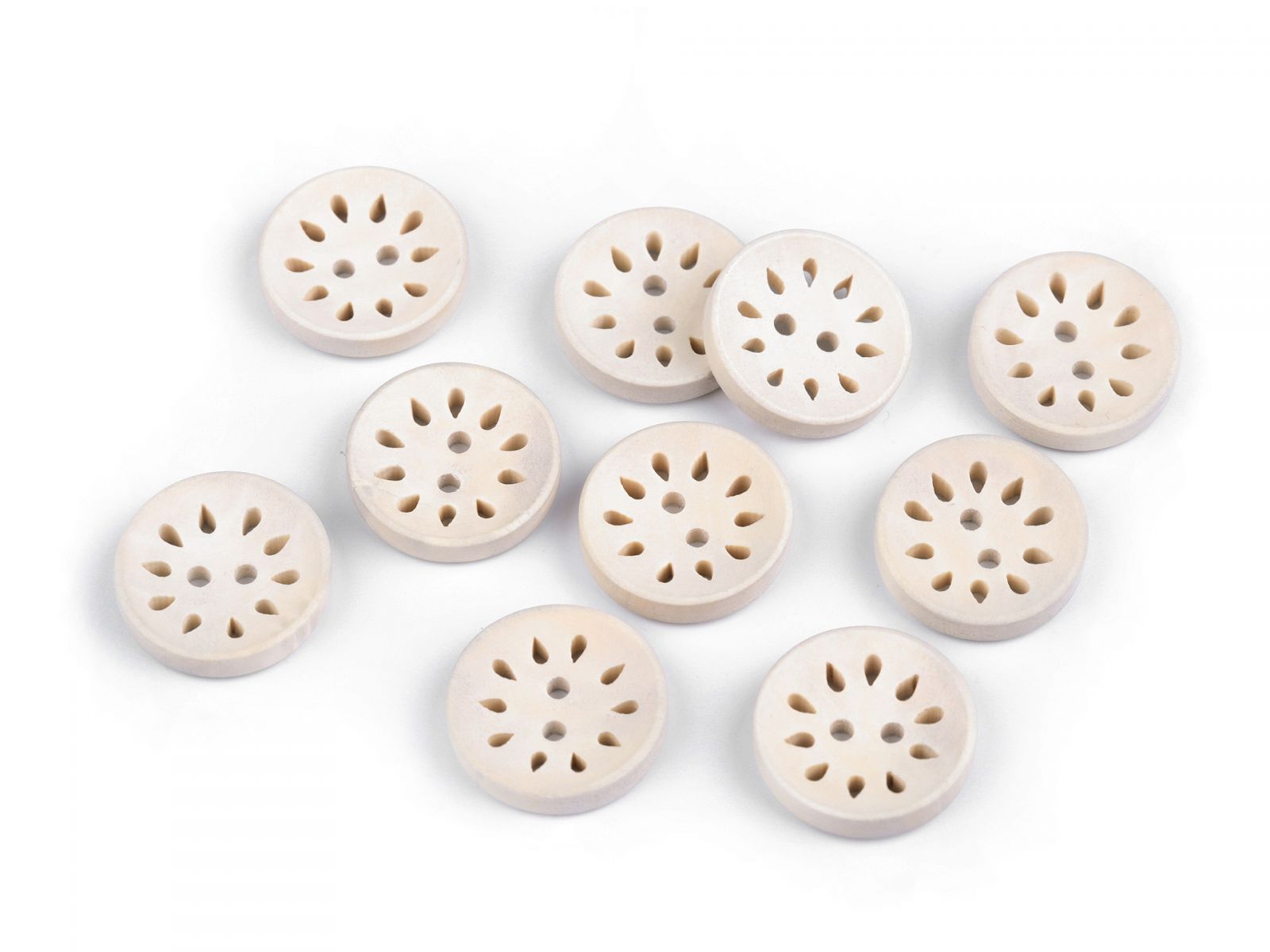 Nasturi decorativi din lemn cu decupaje