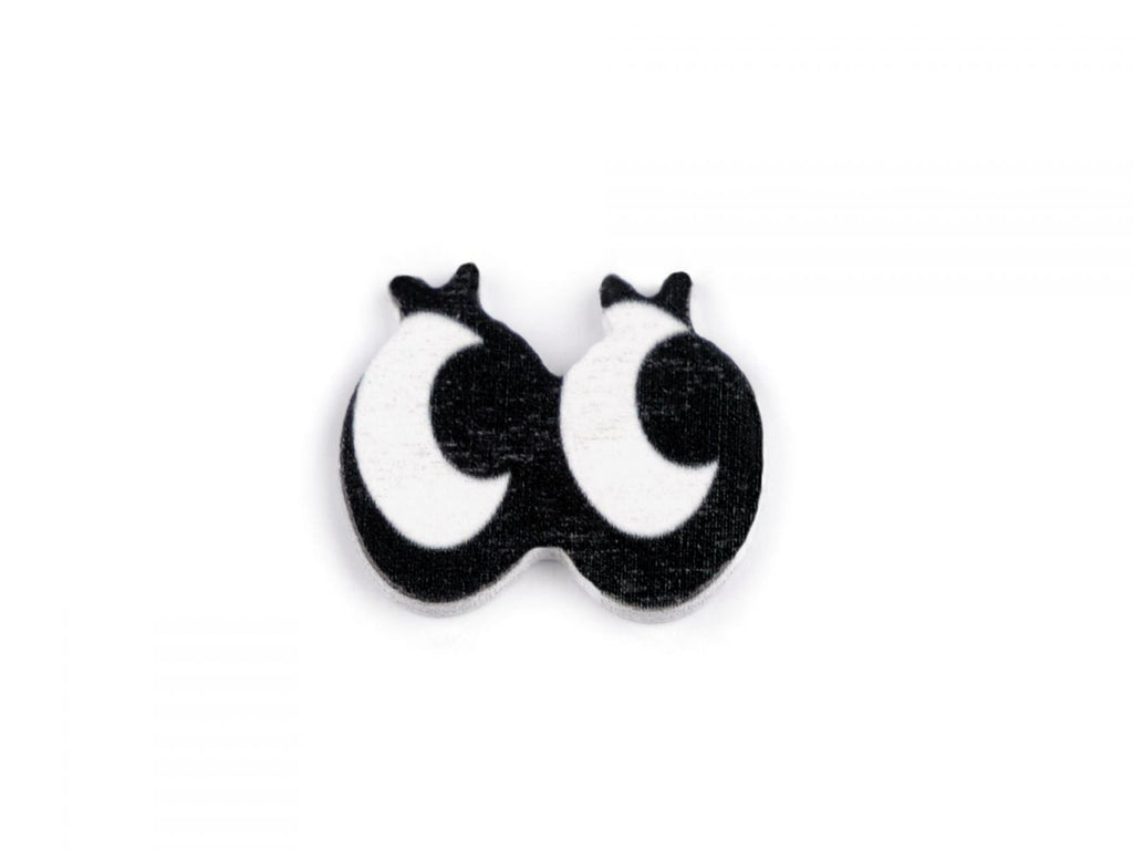 Ochi de lemn de lipit 18x16 mm, set 10 buc