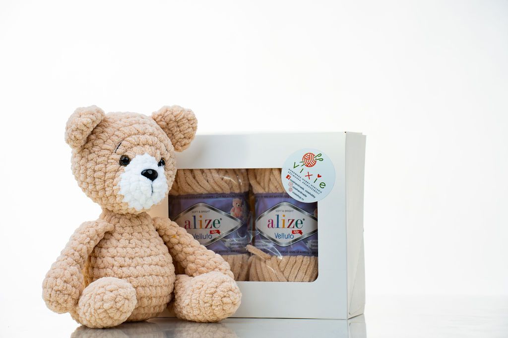 Box "do it yourself" ursuleț, maro, limba română