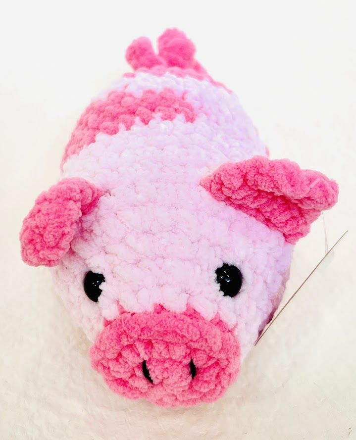 Horgolt plüss figura, malacka