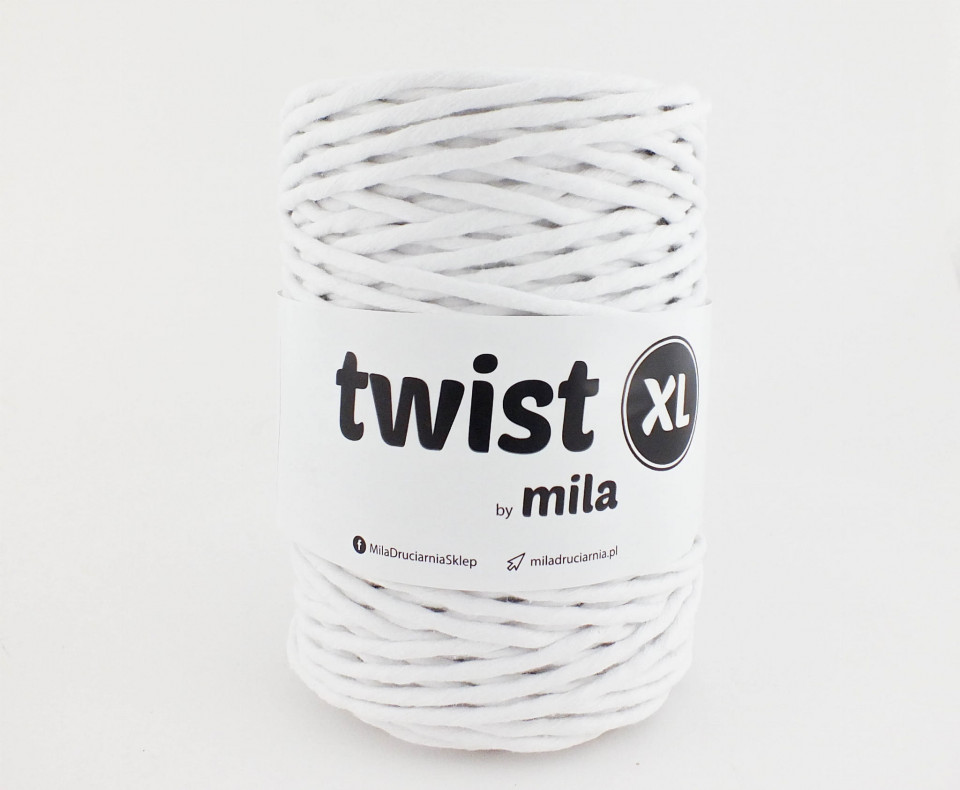 Twist XL zsinór, 5 mm, fehér